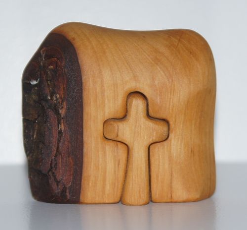 Kreuz im Holz, Größe 7, Erle