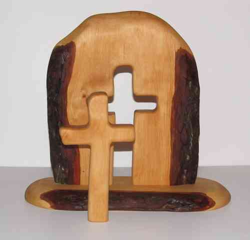 Kreuz im Holz, Größe 29, Erle